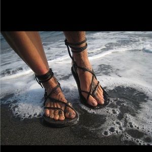 New leather hand made Sandals size 8-9